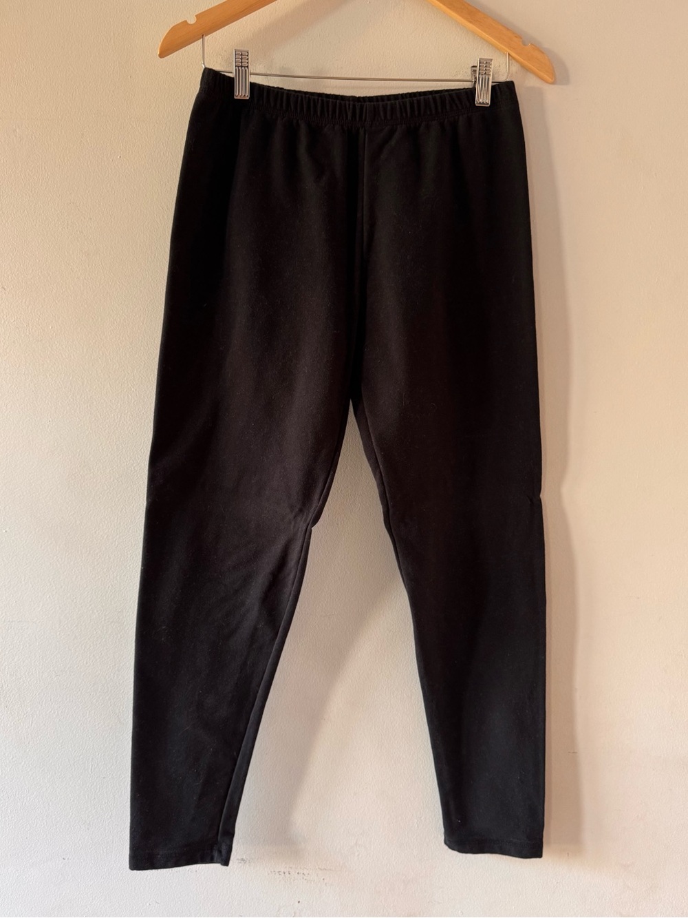 American Apparel cotton spandex leggings, sz Large, staple classic neutral USA